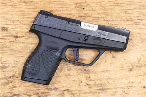 Taurus 709 Slim 9mm Police Trade In Pistol Sportsmans Outdoor Superstore