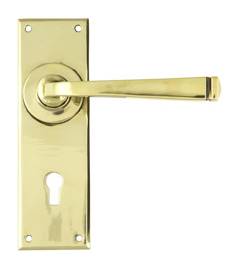 Anvil 90358 Aged Brass Avon Lever Lock Set Siis Ltd