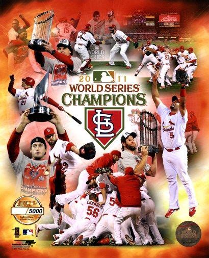 St Louis Cardinals 2011 World Series Champions Pf Gold Composite