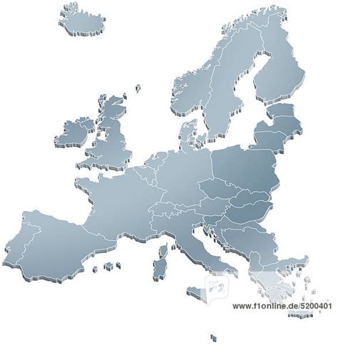 Datei 2 cmr frachtbrief als pdf datei zum online ausfüllen. Europakarte, Länderumrisse 43072001 - MEV - Lizenzfreies Bild - F1online 5200401