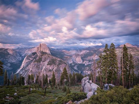 Yosemite National Park Glacier Point Half Dome Sunset Dusk Flickr
