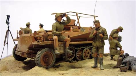 Ww2 Era Deutsche Afrika Korps Custom Built Diorama 1