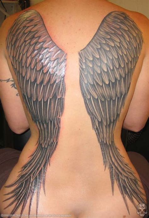 Beautiful Angel Wings On Women S Back Tattoos For Women NSFW
