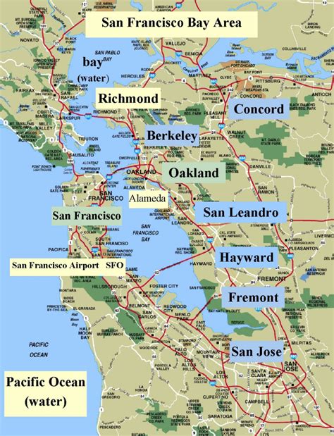 The temblor was felt across a wide swath of the region, but there were no reports of damage. San Francisco Bay Area Map California | Printable Maps
