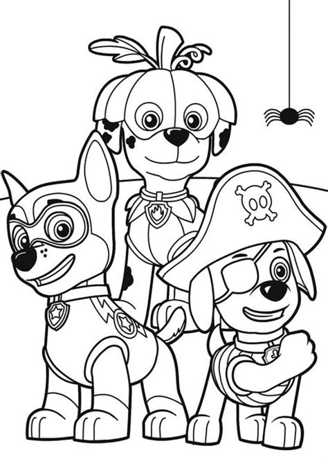 Strona z postaciami z psiego patrolu w wersji kosmopieski. Pin on Darmowe kolorowanki