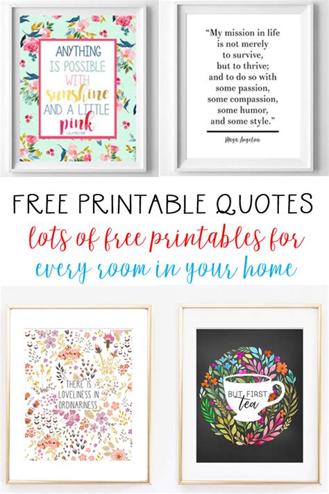 Printable Quotes Free Inspirational Quotes To Print For Your Walls