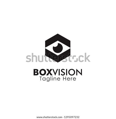 Box Vision Logo Design Inspiration Stock Vector Royalty Free