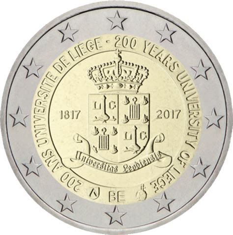 2017 Belgium Liège University 200 Years 2 Euro Coin Florinuslt