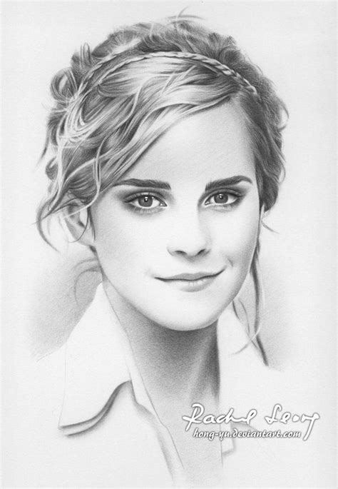 Emma Watson 1 By Hong Yu On Deviantart Hand Drawn