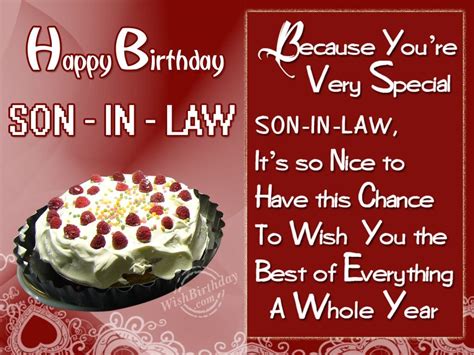 Birthday Wishes For Son In Law Birthday Images Pictures