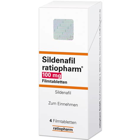 Sildenafil Ratiopharm 100 Mg Filmtabletten Ratiopharm Gmbh
