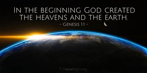 In The Beginning God Created The Heavens And The Earth Read Devo