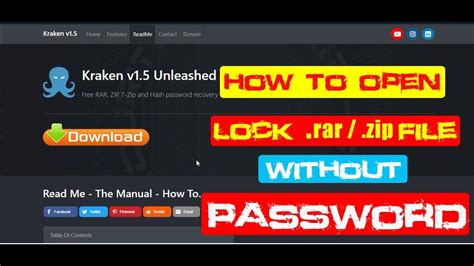 How To Open Password Protected Rar Or Zip File Without Password Youtube