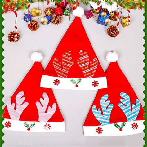 2023 New Elk Antler Plush Christmas Hat For Christmas T China Christmas Hat And Christmas
