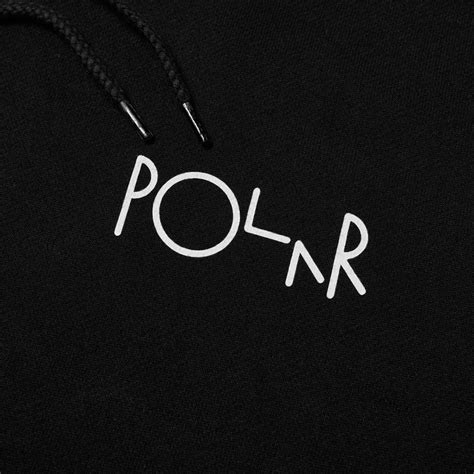 Polar Skate Co 3 Tone Fill Logo Hoodie Black End