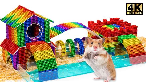 Diy Hamster Playground From Magnetic Balls Satisfying Magnet World