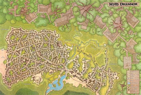 Myth Drannor Map 2248×1520 Fantasy City Map Pathfinder Maps