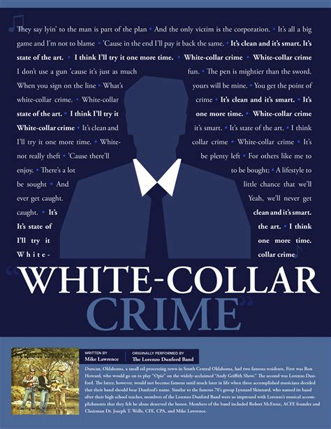 Behind The Music White Collar Crime Song Lyrics — Fraud Conference News
