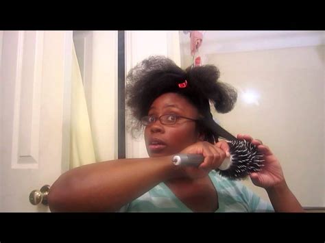 Once you did this hair style, snap a quick pic and post it on your instagram with #luxyhair. How I Blow Dry My 4a/4b Hair With a Round Brush - YouTube