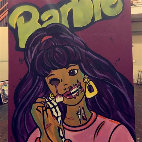 “Zombie Barbie” 💞☠️💚 @wavywednesdayyy | Zombie barbie, Barbie drawing