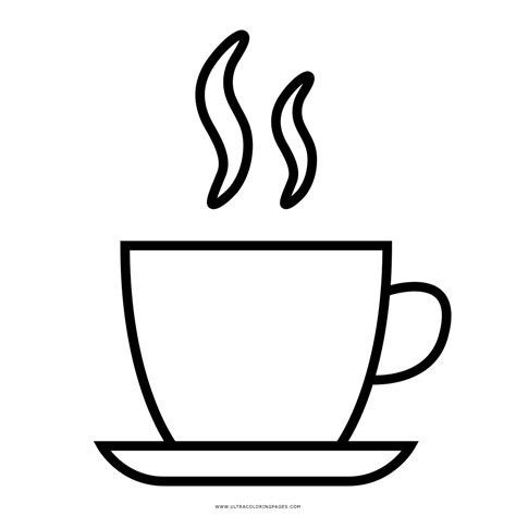 Coffee Cup Coloring Pages At Getdrawings Free Download