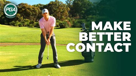 Make Better Contact With The Ball Pga Golf Tips Youtube