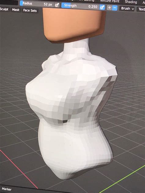 First Womens Torso In Blender Roblox Amino