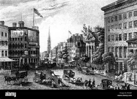 New York City Around 1850 Stock Photo Alamy