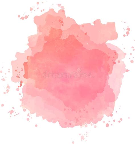Vector Watercolor Abstraction Pink Colour Stock Illustration