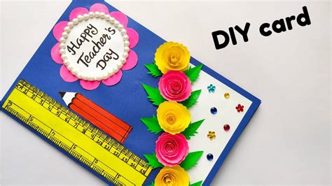 Diy Teachers Day Card Handmade Teachers Day Card Easy Card Making