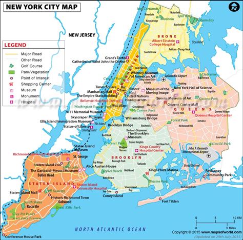 Nyc Boroughs Map 5 Boroughs Five Boroughs Of Nyc