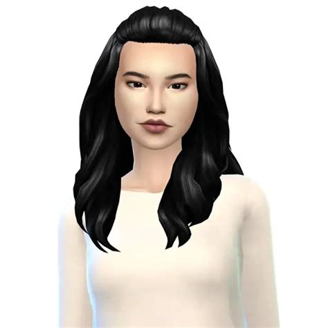 Deelitefulsimmer Kiara`s Isabella Hair Sims 4 Hairs