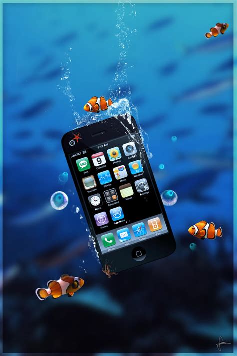 Underwater Iphone 4 By Lavnebdesigns On Deviantart