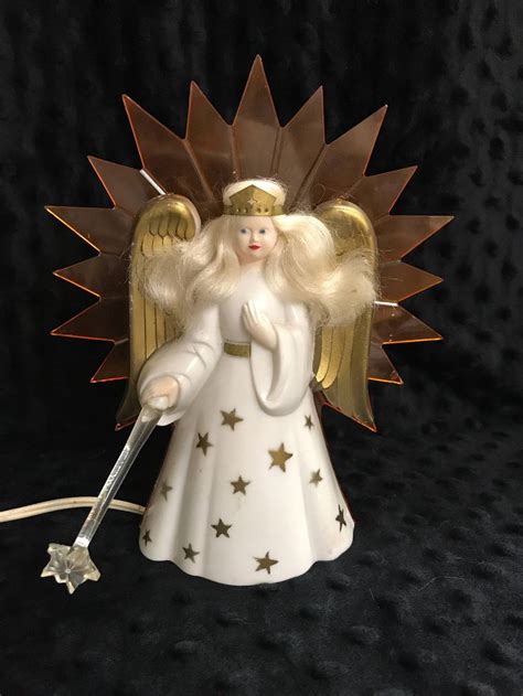 vintage christmas angel tree topper f