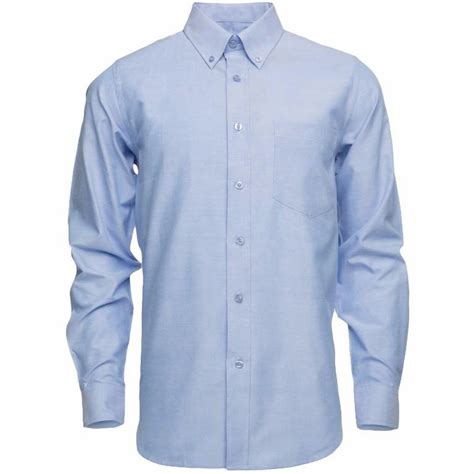 Camisa Oxford Color Azulblanco Manga Cortalarga Seguridad