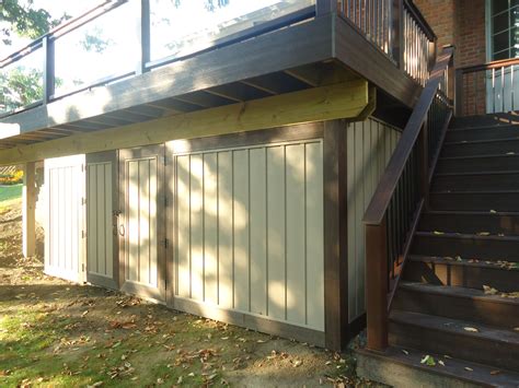 Turning The Area Under Your Deck Into A Great Storage Area With Under