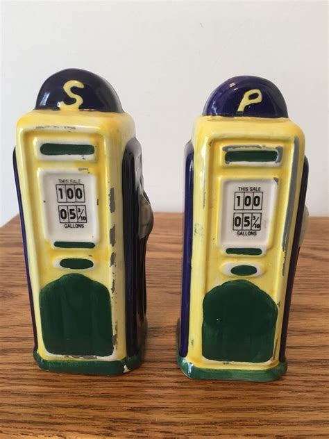 gas pump salt and pepper shakers ebay