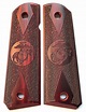 Colt 1911 Full Size Pistol Grips in Rosewood with USMC - Sporting Jack