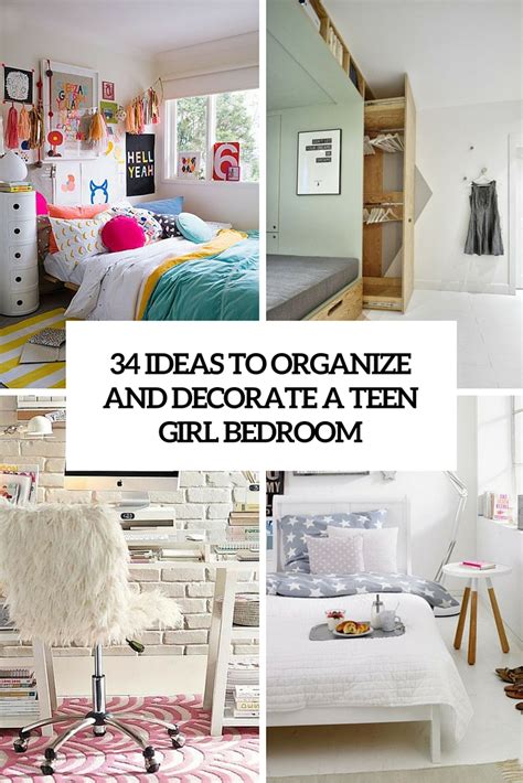 Whether or not she actually does her homework at the desk is to be determined, but it's worth the effort to give her one in case she will. 34 Ideas To Organize And Decorate A Teen Girl Bedroom ...
