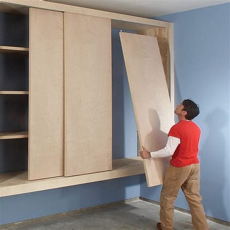 How To Build A Wall Cabinet With Sliding Doors