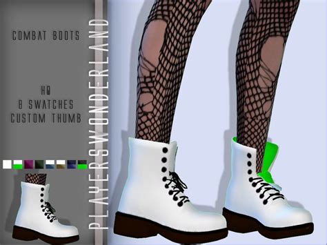 Playerswonderlands Combat Boots Sims 4 Sims 4 Toddler Sims 4 Cc Shoes