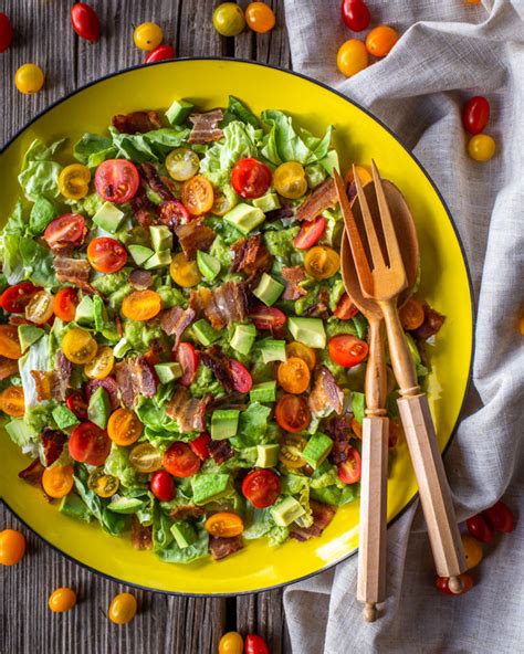 Blt Salad With Avocado Basil Dressing Primal Wellness