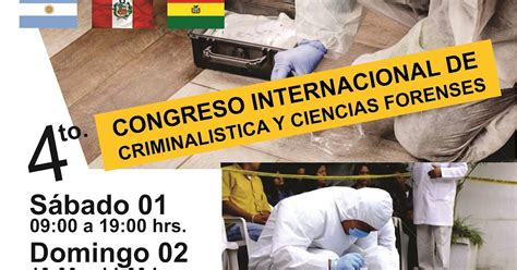 4to Congreso Internacional De Criminalistica Y Ciencias Forenses Cxo
