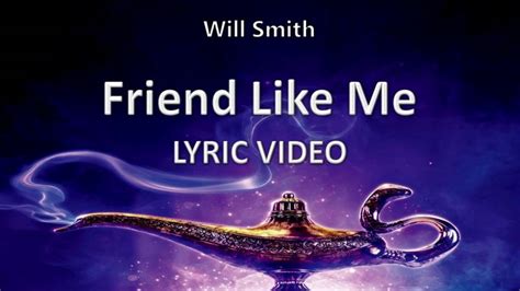 Will Smith Friend Like Me Aladdin 2019 Lyric Video Youtube Music