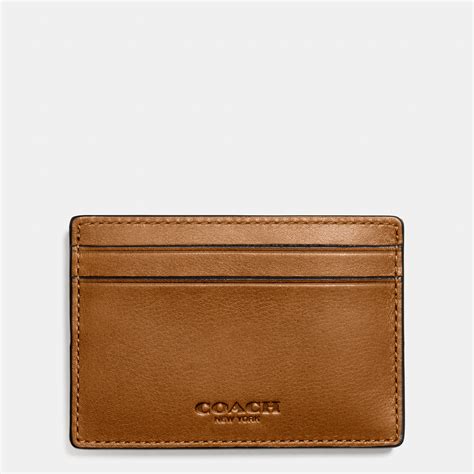 The look and quality of tumi's delta money clip card case make it great for everyday use or as a supplement to a larger wallet. Lyst - Coach Money Clip Card Case in Sport Calf Leather in Brown for Men