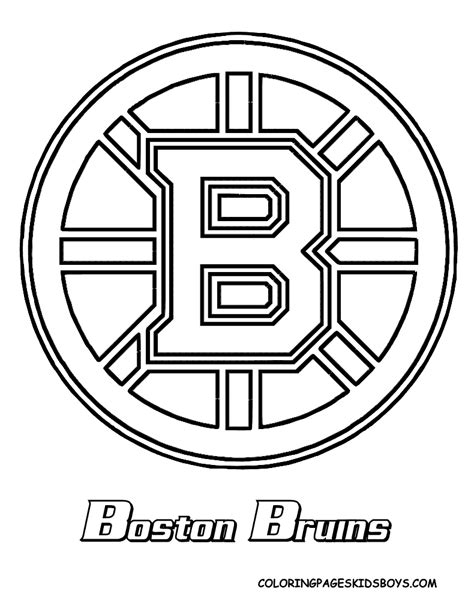 Nhl Hockey Logos Coloring Pages Sketch Coloring Page