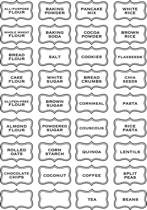 Jar Labels And Tags 5x3 To Help Organize Your Pantry