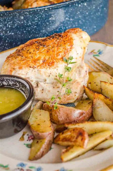 You'll need about 5 minutes of hands on time and 40 minutes in the oven to get this chicken recipe on the table. Weeknight Roasted Chicken Breast with Red Potatoes • The ...