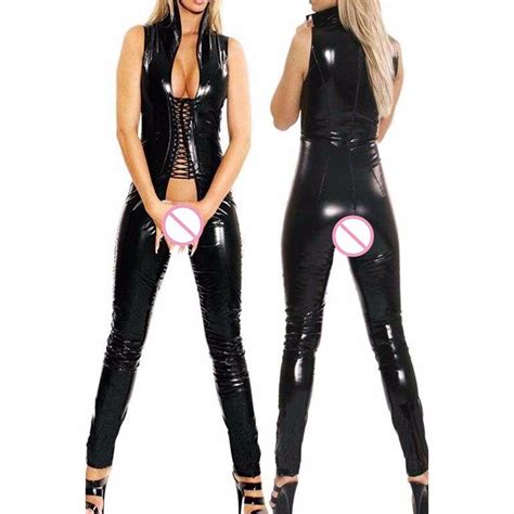 Buy Sexy Women Jumpsuit Open Crotch Costumes Erotic