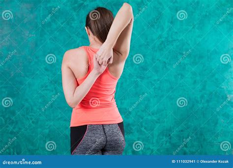 Young Beautiful Female In Sportswear Doing Stretching Stock Image Image Of People Hard 111032941